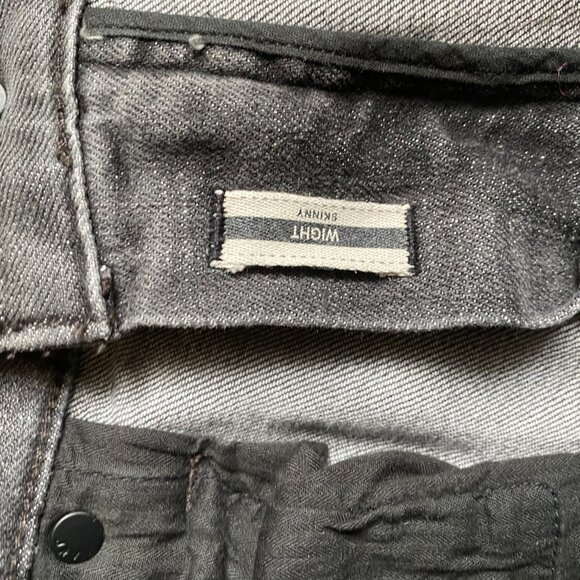 John Varvatos mens gray "wight" skinny jeans sz 32 - Picture 8 of 9